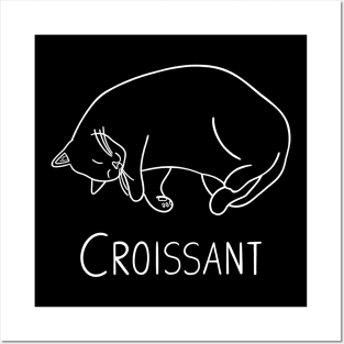 Croissant (white) Posters and Art